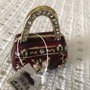 Collectible ceramic purse shape figurine